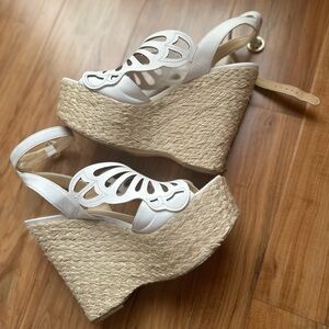 Michael Kors butterfly platform sandals leather shoes